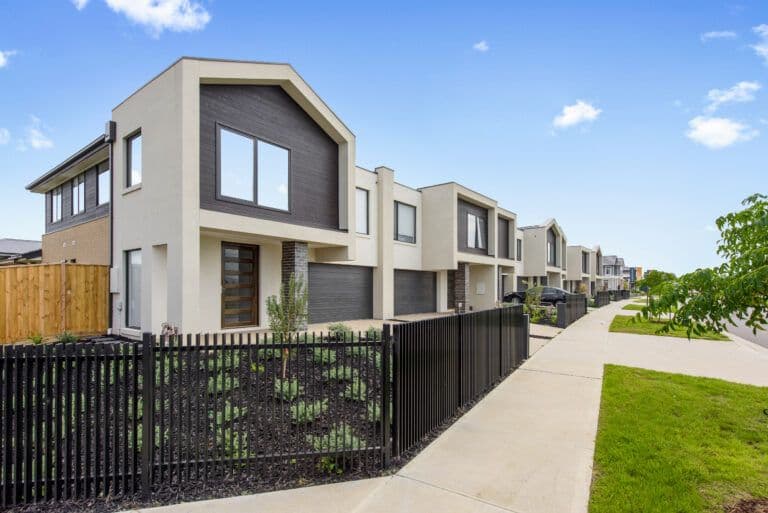 Swanston St, Clyde — completed townhome facades
